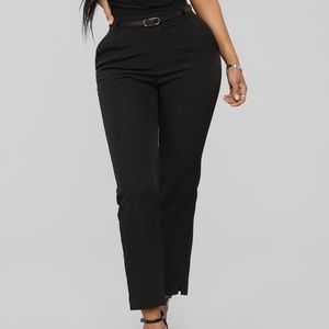 Here To Stay Belted Pants